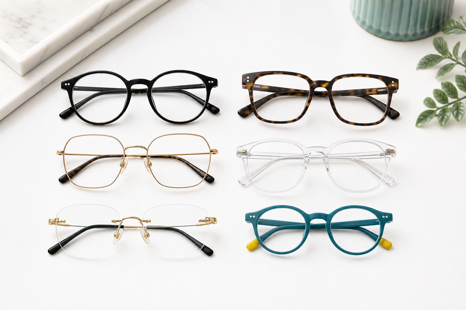 Modern eyeglass frame collection